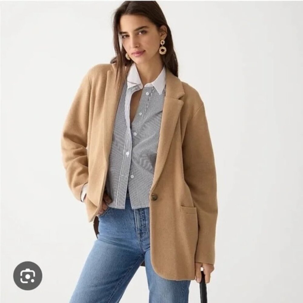JCREW Cecile relaxed sweater-blazer XS (WORN ONCE!)
